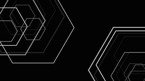 Diagonal Grayscale Hexagons Elegant