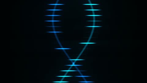 Digital DNA Helix Data Stream