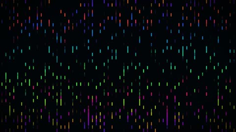 Digital Data Stream Dots Motion