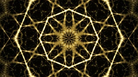 Divine Antique Gold Mandala Fractal