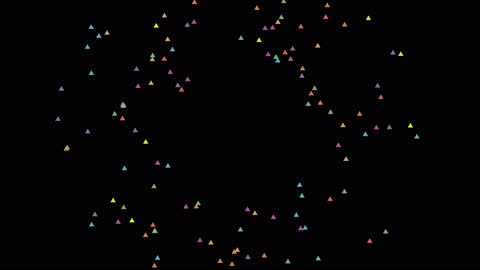 DualOrbit Glowing Triangles in Opposite