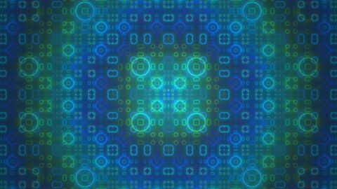 Electric Bright Neon Cyan Fractal