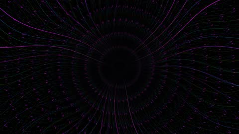 Elegant Aurora Neon Ribbon Flow