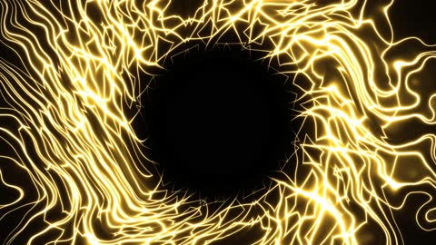 Elegant Golden Cyclone Void Fractal