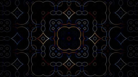 Elegant Silver Crescent Moon Fractal