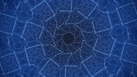 Elite Blue Glass Prism Geometric
