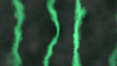 Emerald Quantum Field Abstract Green
