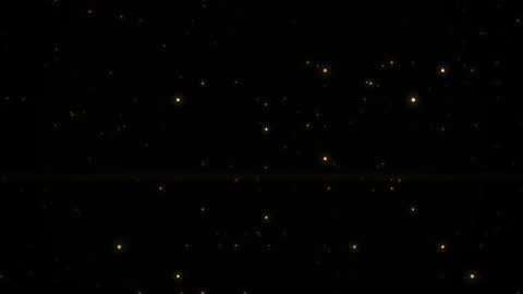 Ethereal Golden Sparks Horizontal 30fps