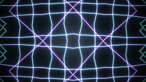 Ethereal Neon Fractal Bloom Horizontal