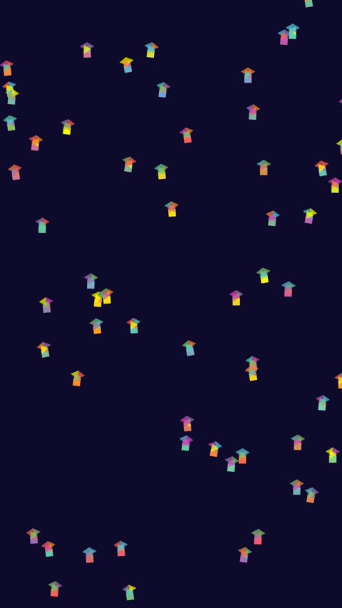 Floating Flower Forms vertical 4k