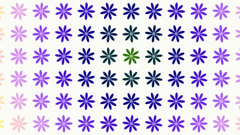 Floral Geometric Rainbow Seamless Background