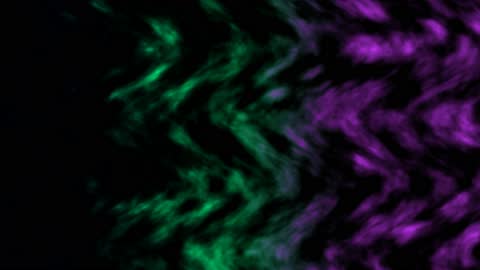 Flowing Aurora Borealis Curtain Horizontal
