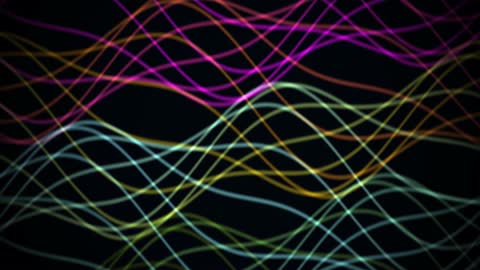 Fluid Data Stream Lines Futuristic