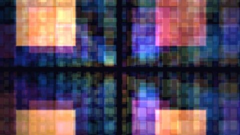 Fractal Architectural Facade Background Horizontal