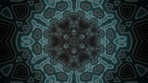 Fractal Glass Polar Loop Abstract