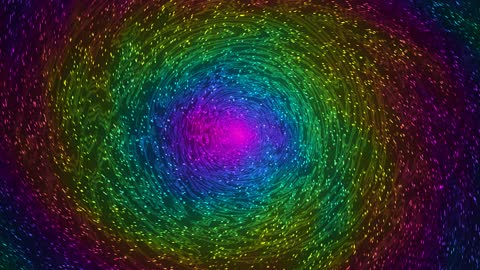 Fractal Hyperspace Tunnel Background Horizontal