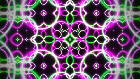 Fractal Neon Tie Dye Motion