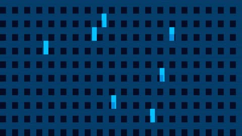 Futuristic Blue Holographic Glitch Data