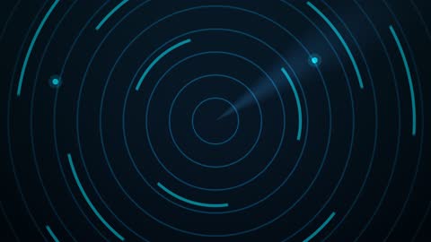 Futuristic Circular Radar Grid Horizontal