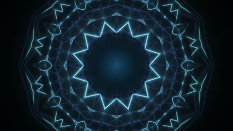 Futuristic Crystal Rods Fractal Core