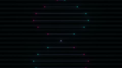 Futuristic Cybernetic DNA Helix Motion