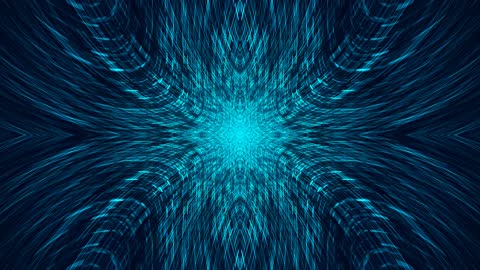 Futuristic Data Core Hyperspace Tunnel