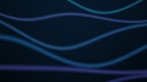 Futuristic Glass Wave Ribbons Horizontal