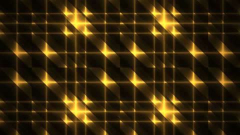 Futuristic Golden Matrix Network Fractal