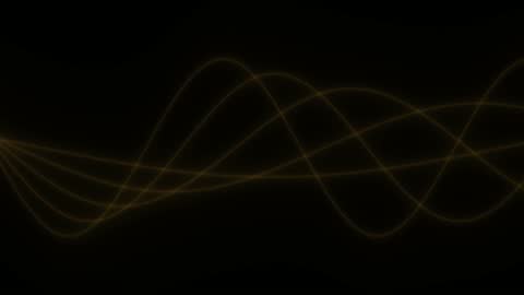 Futuristic Golden Pulse Wave Fractal