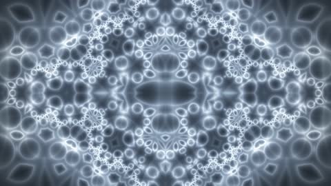 Futuristic Molten Silver Fractal Horizontal