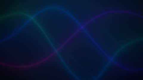 Futuristic Plasma Ribbon Flow Horizontal
