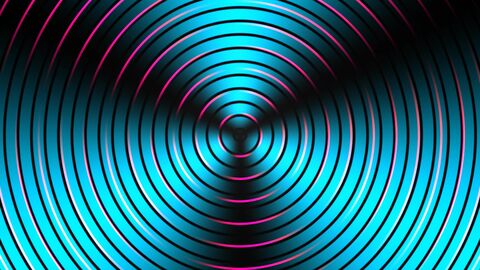 Futuristic Rotating Energy Tunnel Warp