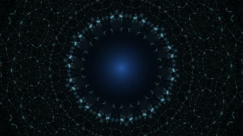 Futuristic Warp Drive Fractal Core