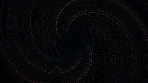 Galactic Neon Spiral Ribbon Weave