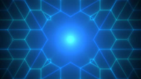 Geodesic Dome Neon Fractal Lattice
