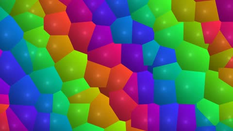 Geometric Rainbow Low Poly Wave
