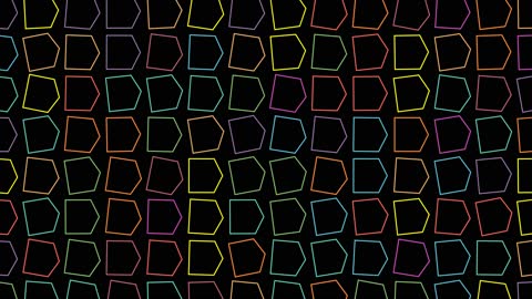 Glowing Puzzle Outline Matrix horizontal