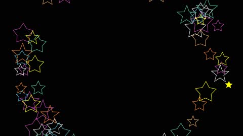 Glowing Star Orbits Outline Explosion