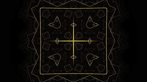 Golden Infinite Square Architectural Fractal