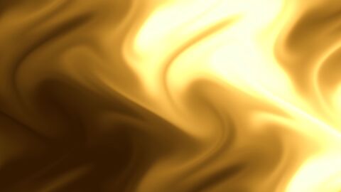 Golden Liquid Metal Reflection Motion