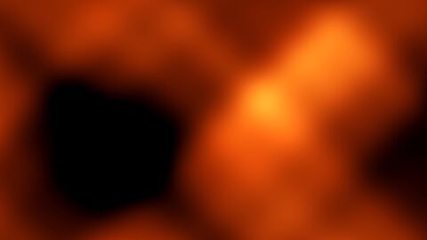 Golden Solar Flare Abstract Motion