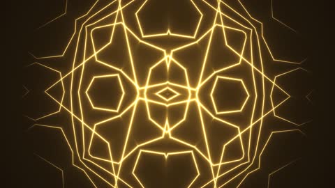 Golden Sunbeams Radiant Fractal Background