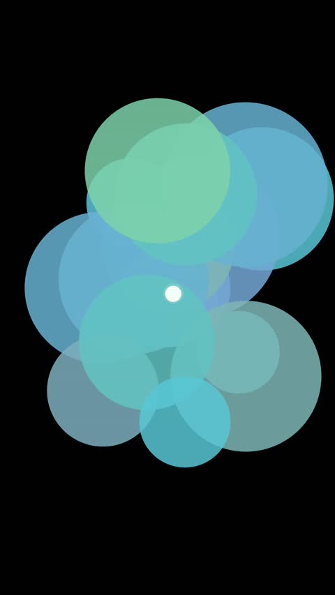 Gradient Merge of Orbiting Bubbles