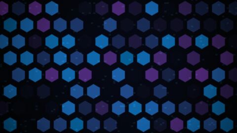 Hexagonal Neon Scan Matrix Loop