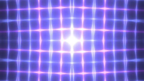 Hyper Cube Tesseract Neon Fractal