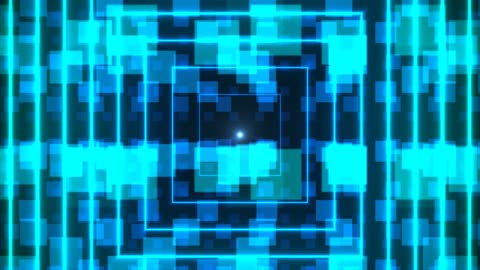 Infinite Digital Cyber Tunnel Motion