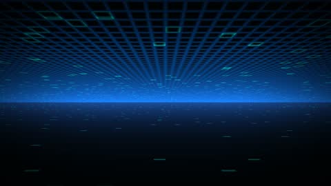 Infinite Digital Grid Horizon Loop