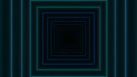 Infinite Geometric Data Tunnel Horizontal