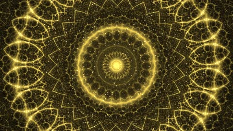 Infinite Golden Filigree Cosmos Mandala