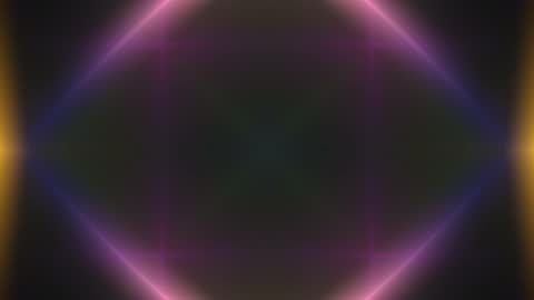 Interlocking Neon Cyber Weave Fractal